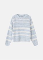 Women Knitted Striped Blouse
