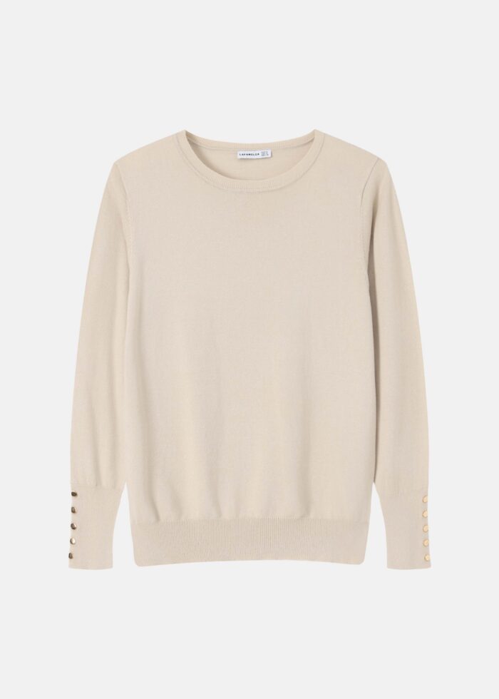 Women Plain Knitted Blouse - Image 1