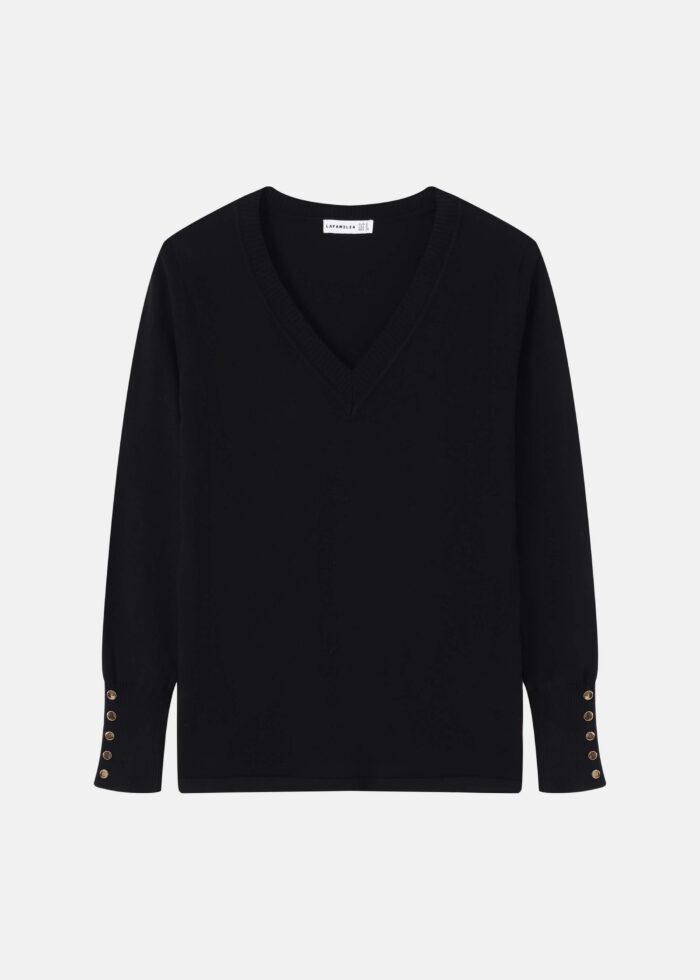 Women Plain Knitted Blouse - Image 1