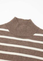 Women Striped Knitted Blouse - Image 2