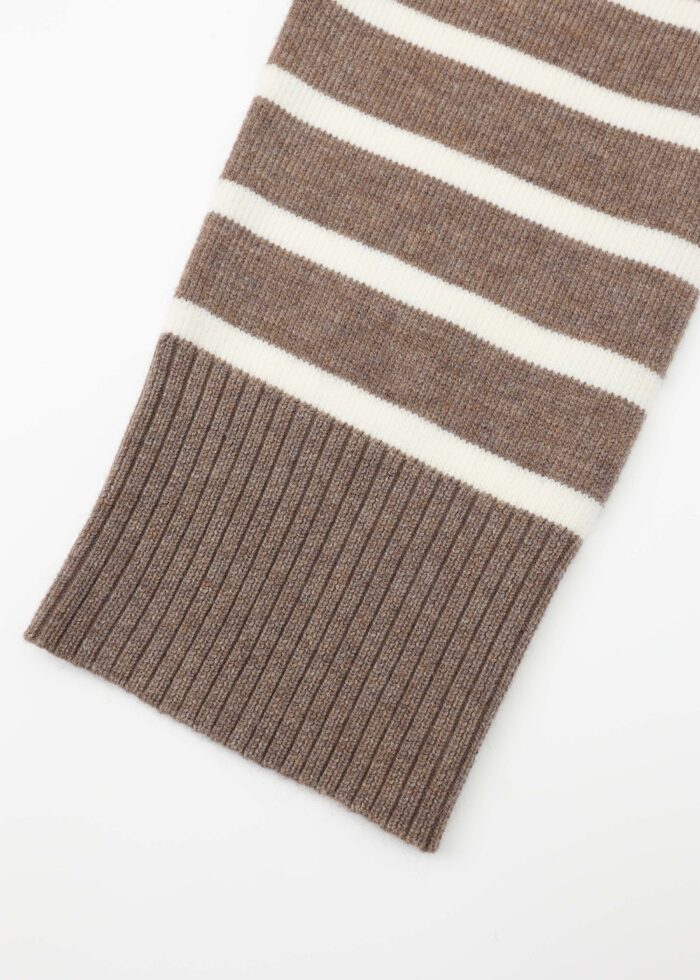 Women Striped Knitted Blouse - Image 4