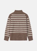 Women Striped Knitted Blouse - Image 6