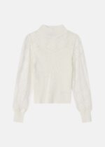 Women Lace and Knitted Fabric Blouse