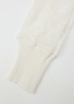 Women Lace and Knitted Fabric Blouse - Image 4