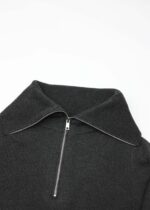 Women Knitted Striped Fabric Blouse - Image 2