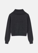 Women Knitted Striped Fabric Blouse - Image 6