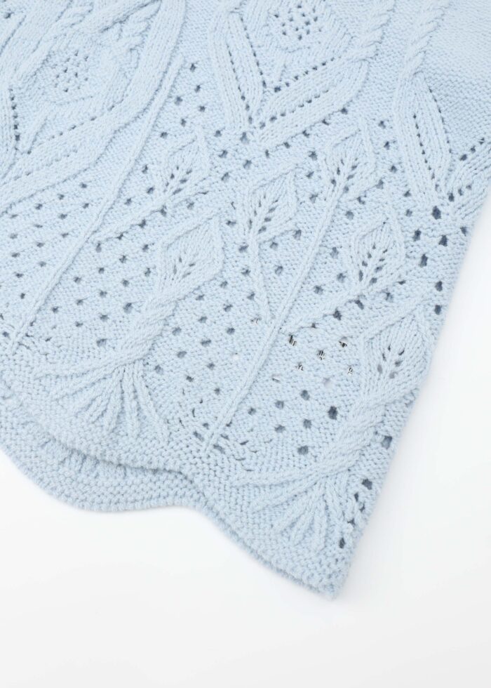 Women Knitted Embroidery Fabric Blouse - Image 3