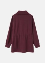 Women Plain Scuba Fabric Long Blouse - Image 6