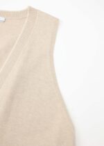 Women Knitted Plain Vest - Image 3