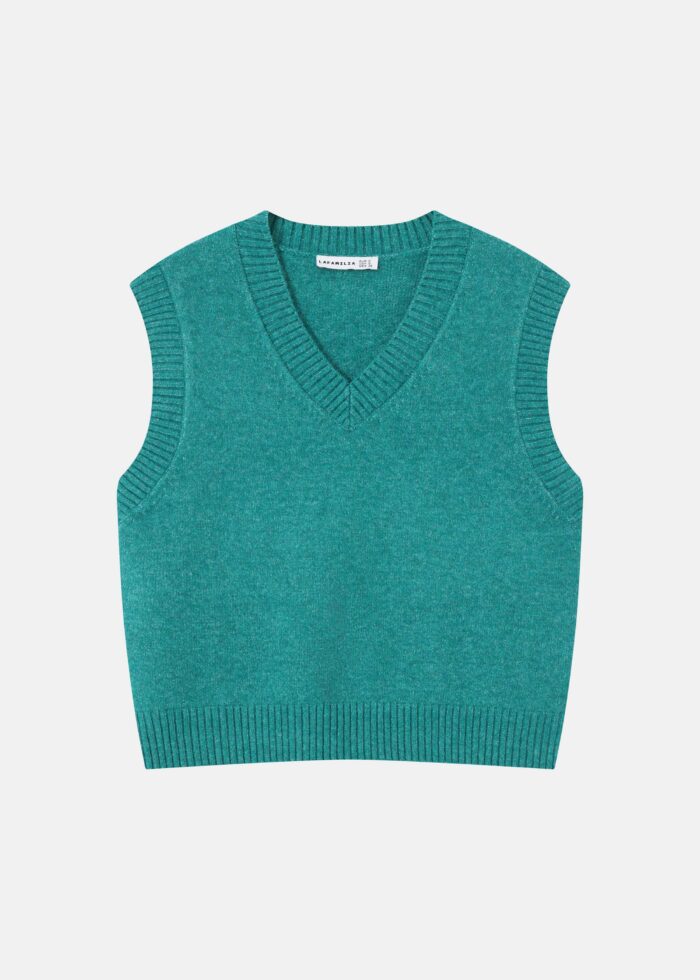 Women Knitted Plain Blouse - Image 1