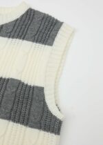 Women Knitted Patterned Fabric Blouse - Image 3