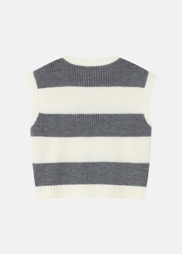 Women Knitted Patterned Fabric Blouse - Image 6