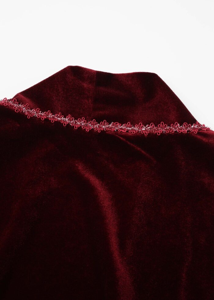 Women Velvet Cardigan - Image 5