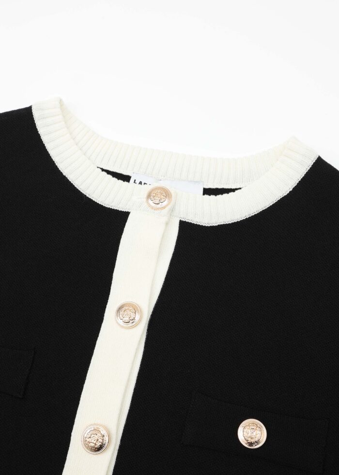 Women Color-Block Knitted Jacket - Image 2