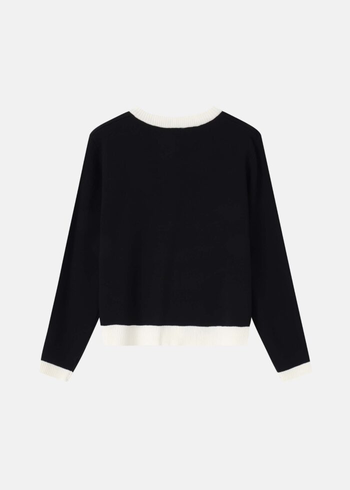 Women Color-Block Knitted Jacket - Image 8