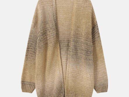 Women Knitted Ombre Cardigan