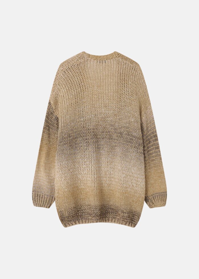 Women Knitted Ombre Cardigan - Image 6