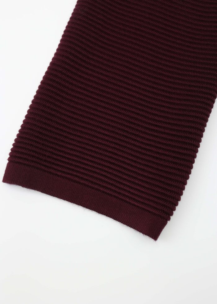 Women Knitted Striped Fabric Cardigan - Image 5