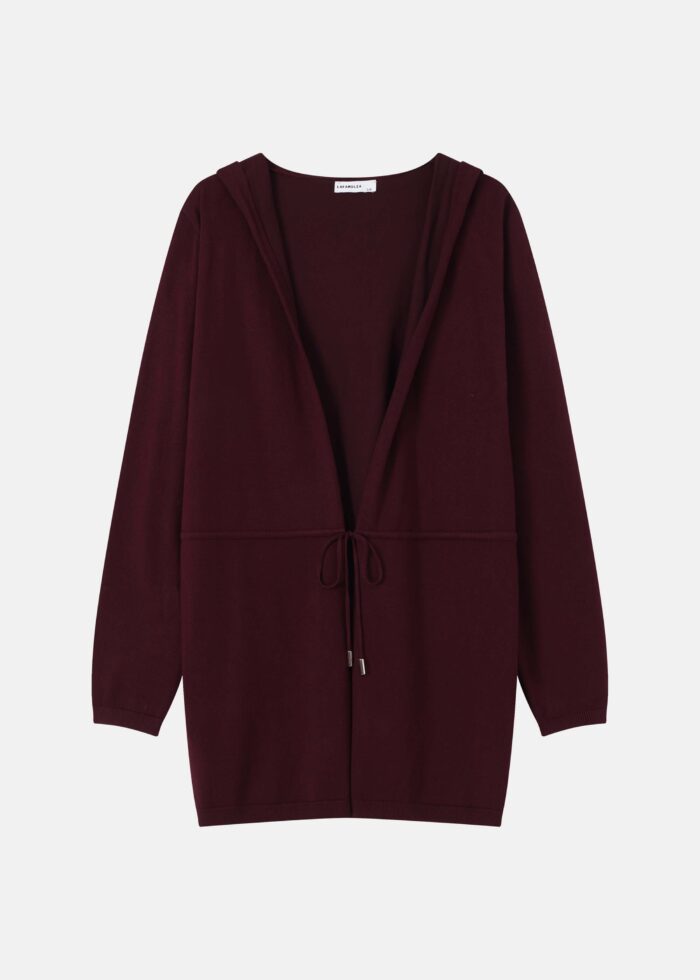 Women Knitted Plain Cardigan - Image 1