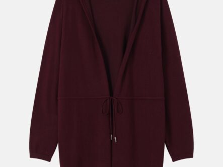 Women Knitted Plain Cardigan