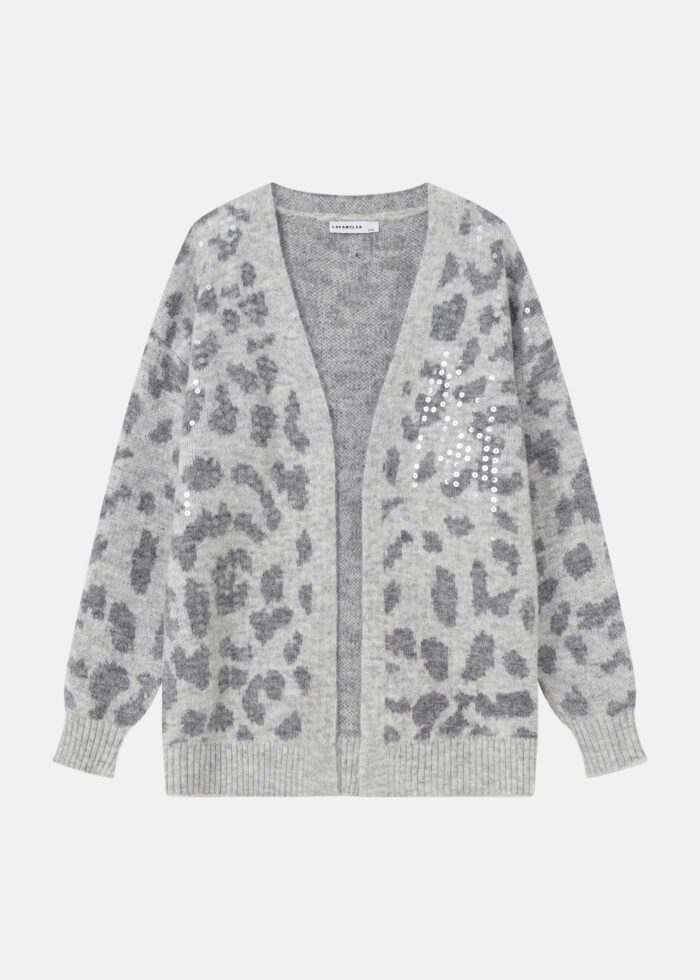 Women Knitted Patterned Cardigan - Image 1