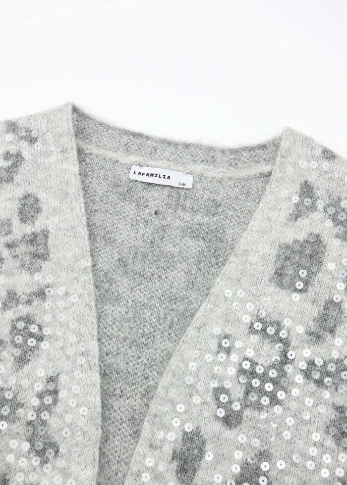 Women Knitted Patterned Cardigan - Image 2