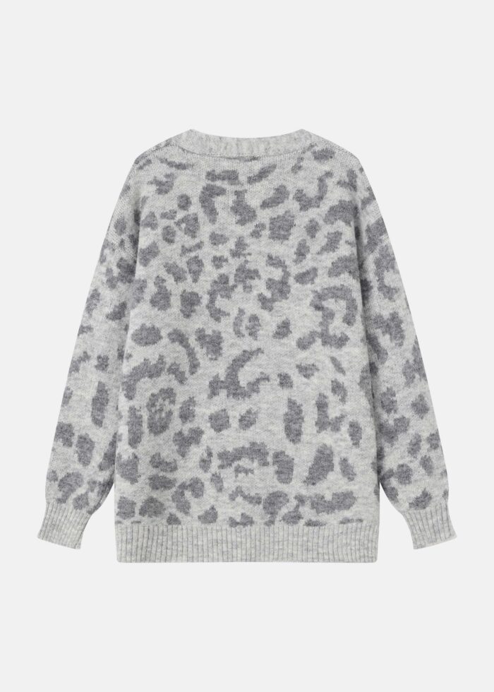 Women Knitted Patterned Cardigan - Image 7