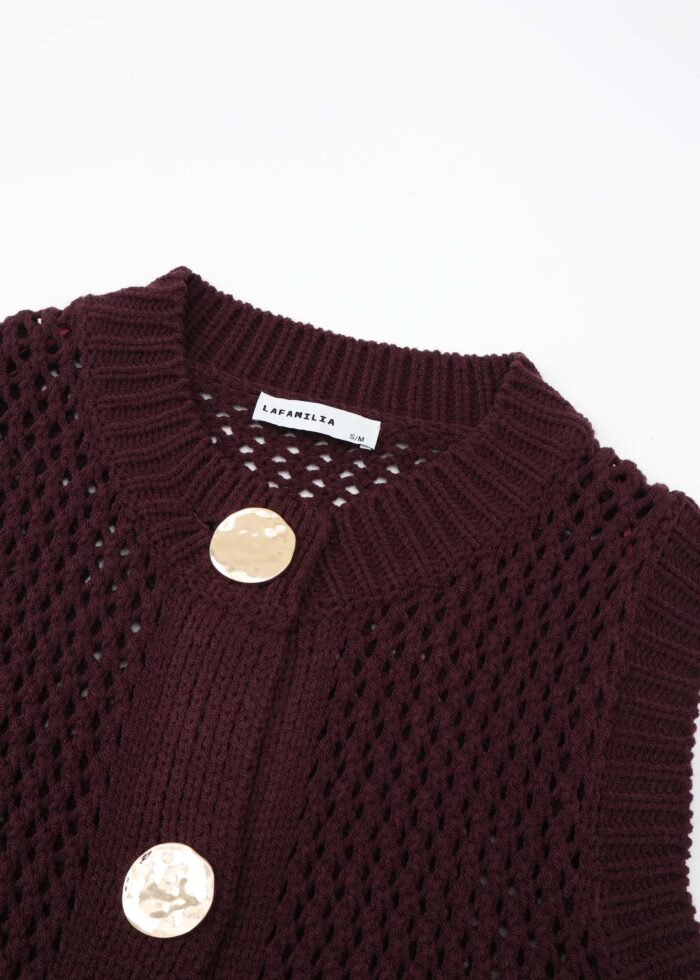 Women Open-Knit Vest - Image 2