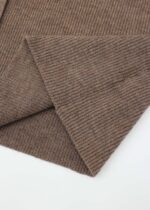Women Knitted Striped Fabric Jacket - Image 4