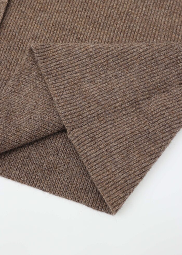 Women Knitted Striped Fabric Jacket - Image 4