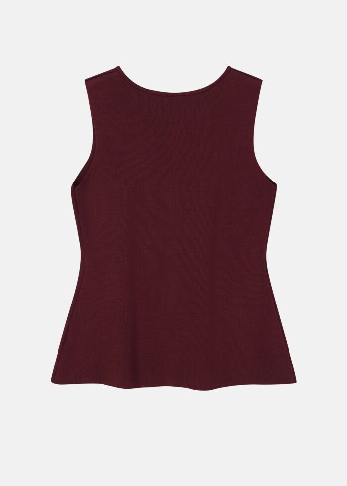 Women Knitted Plain Vest - Image 8