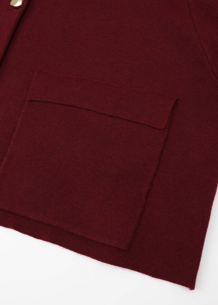 Women Knitted Plain Jacket - Image 4