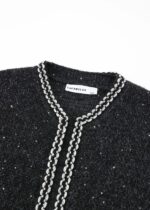 Women Knitted Glittery Fabric Cardigan - Image 2