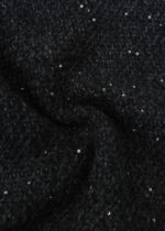 Women Knitted Glittery Fabric Cardigan - Image 7