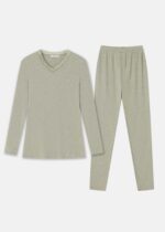 Women Plain Two-Pieces Pajama