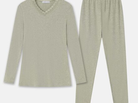 Women Plain Two-Pieces Pajama