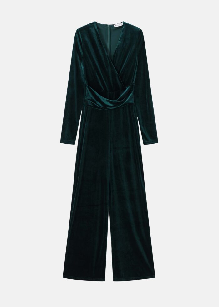 Women Velvet Jumpsuit - Image 1