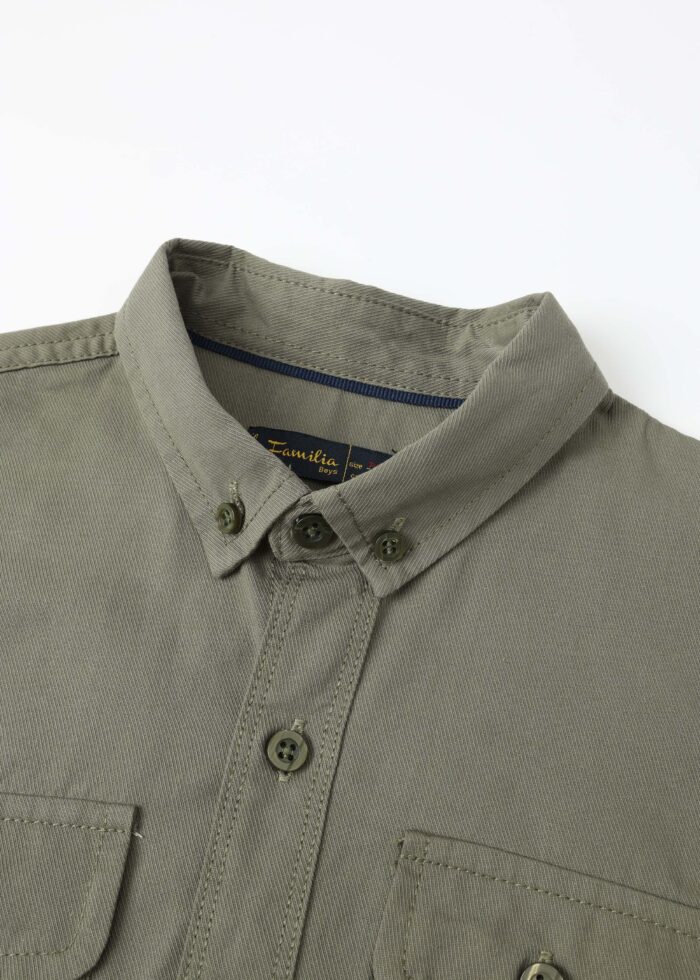 Kids Boy Plain Shirt - Image 2
