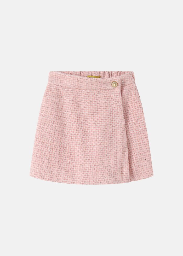 ⁦Kids Girl Knitted Fabric Skirt-Short⁩ - الصورة ⁦1⁩