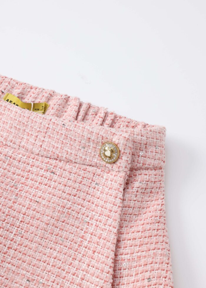 ⁦Kids Girl Knitted Fabric Skirt-Short⁩ - الصورة ⁦2⁩