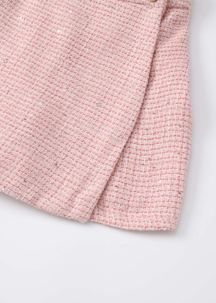 ⁦Kids Girl Knitted Fabric Skirt-Short⁩ - الصورة ⁦3⁩