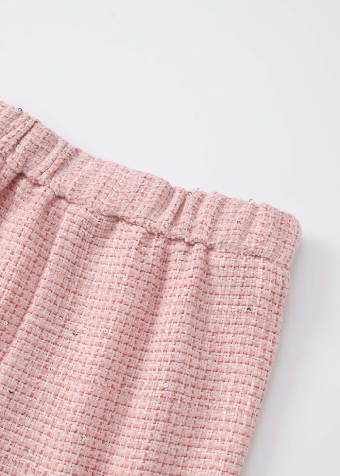 ⁦Kids Girl Knitted Fabric Skirt-Short⁩ - الصورة ⁦4⁩