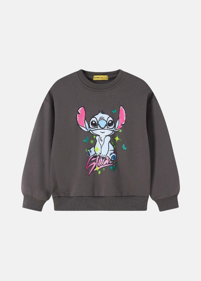⁦سويتشيرت أطفال بناتي "Stitch"⁩ - الصورة ⁦1⁩