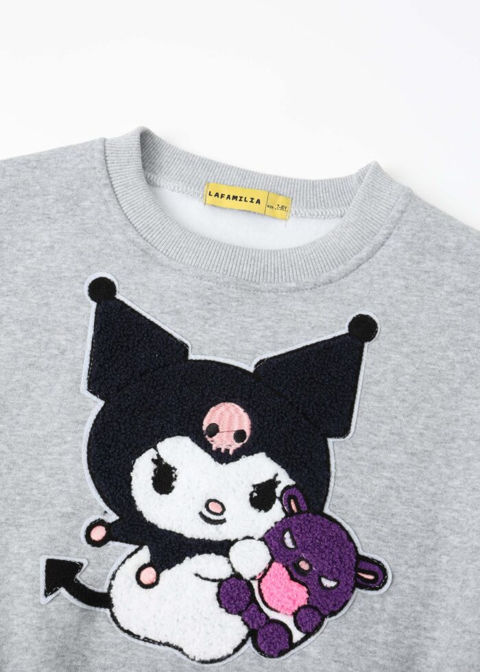 ⁦سويتشيرت أطفال بناتي "Kuromi"⁩ - الصورة ⁦2⁩