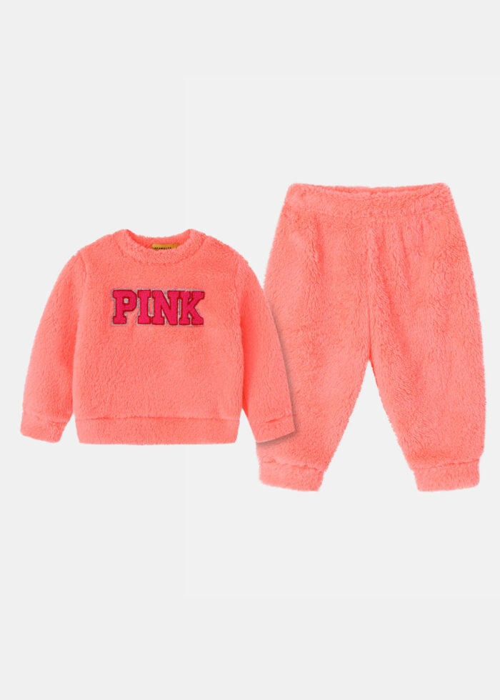 ⁦بيجامة أطفال بيبي بناتي قطعتين "Pink"⁩ - الصورة ⁦1⁩