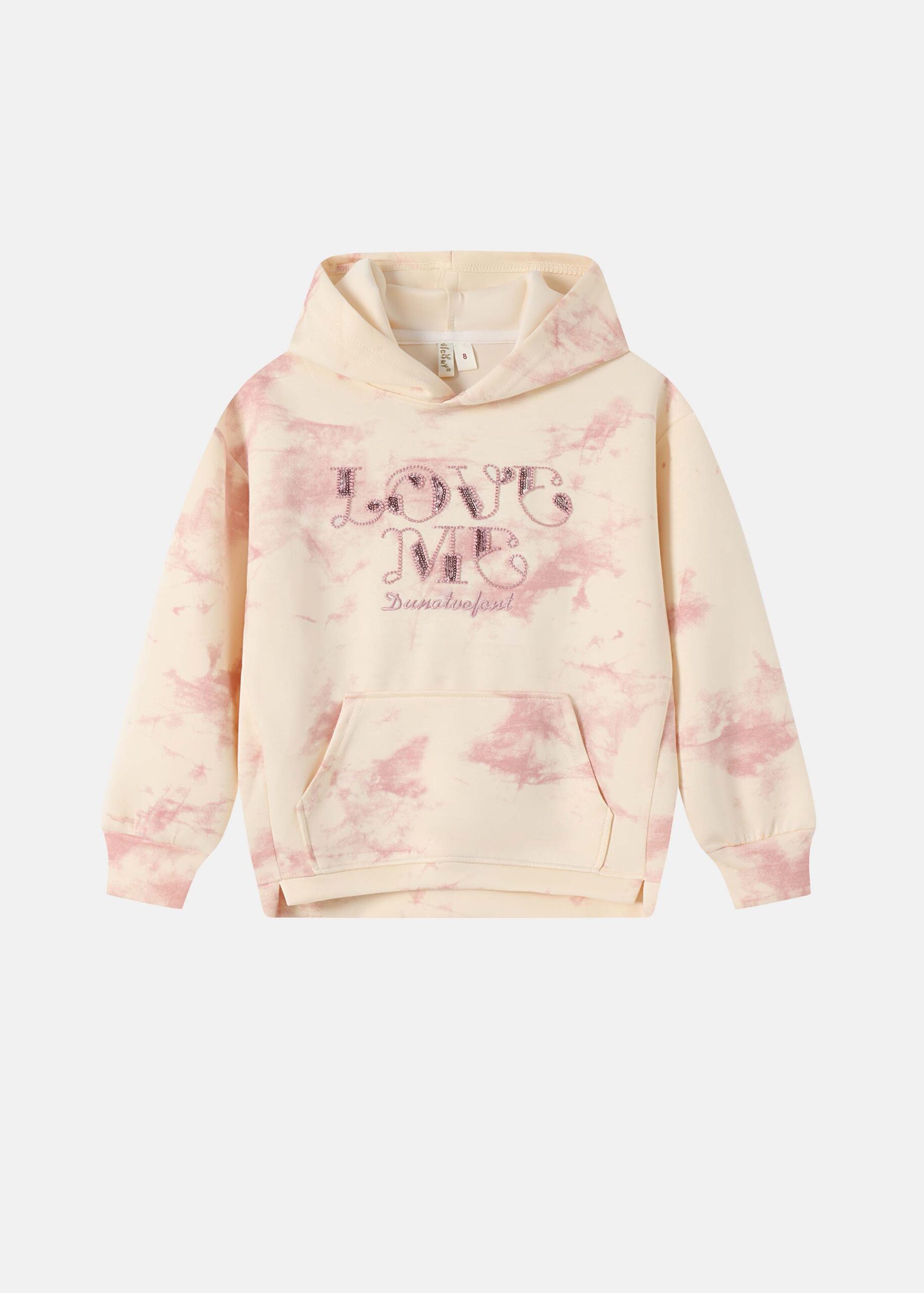 6225416037413-a Kids Girl Tie-Dye Hoodie - Image 1