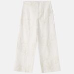 Women Embroidered Straight-Leg Trouser