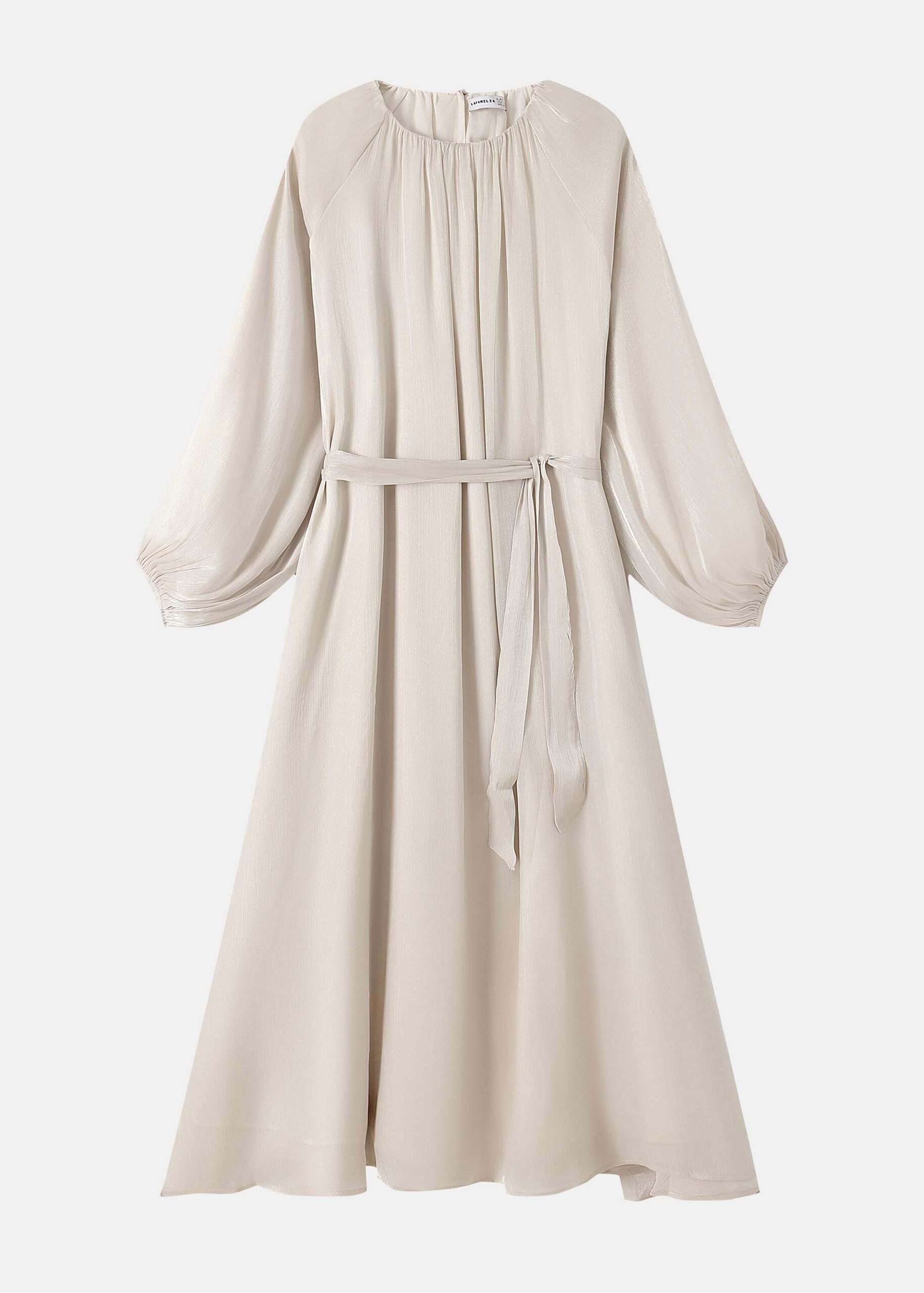 6126209011004-a Women Belted Maxi Dress - Image 1