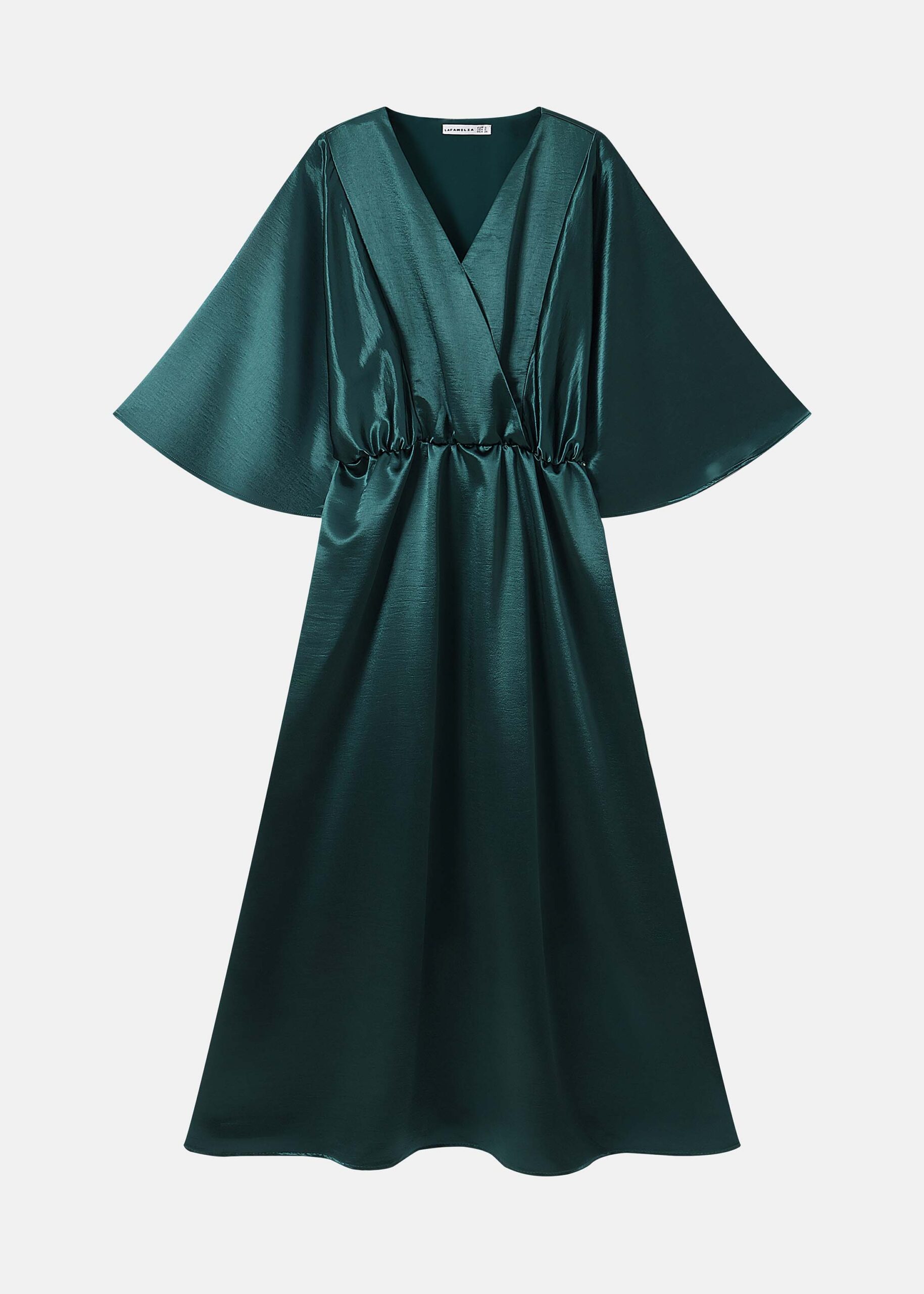 6126209013523-a Women Satin Maxi Dress - Image 1