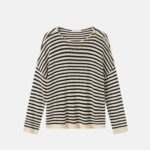 Women Striped Knit Sweater